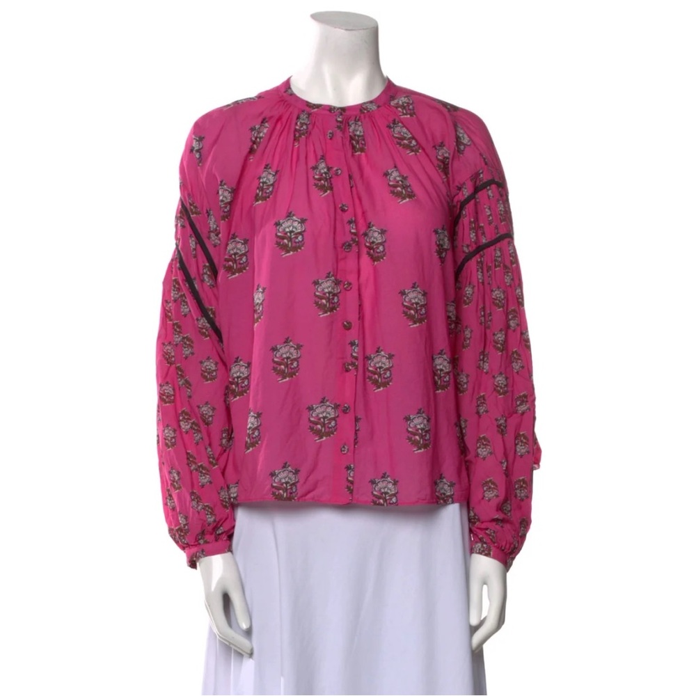RHODE Rowan Top in Marigold Hot Pink sz. XS